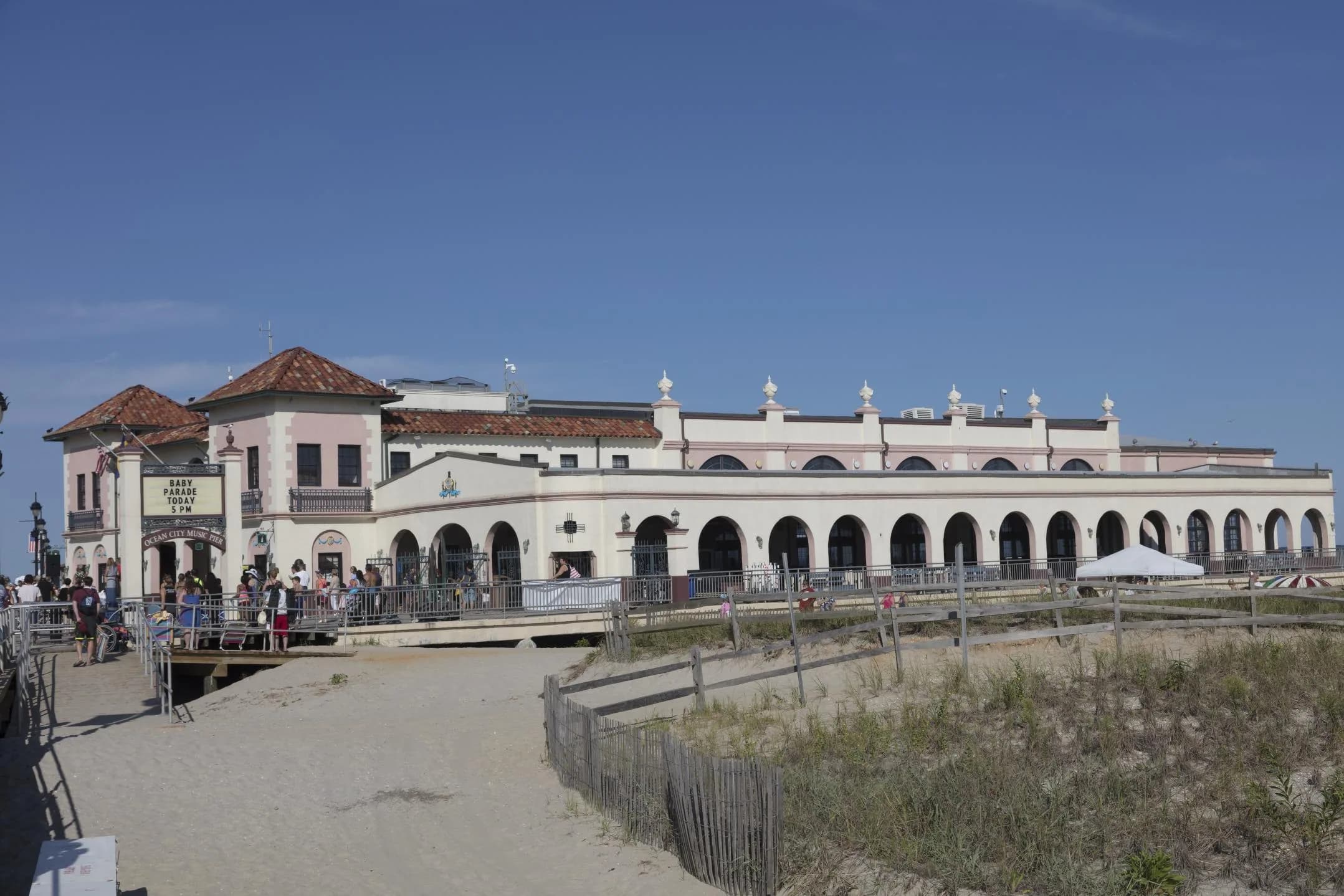 Ocean City Music Pier on the boardwalk in Ocean City, New Jersey