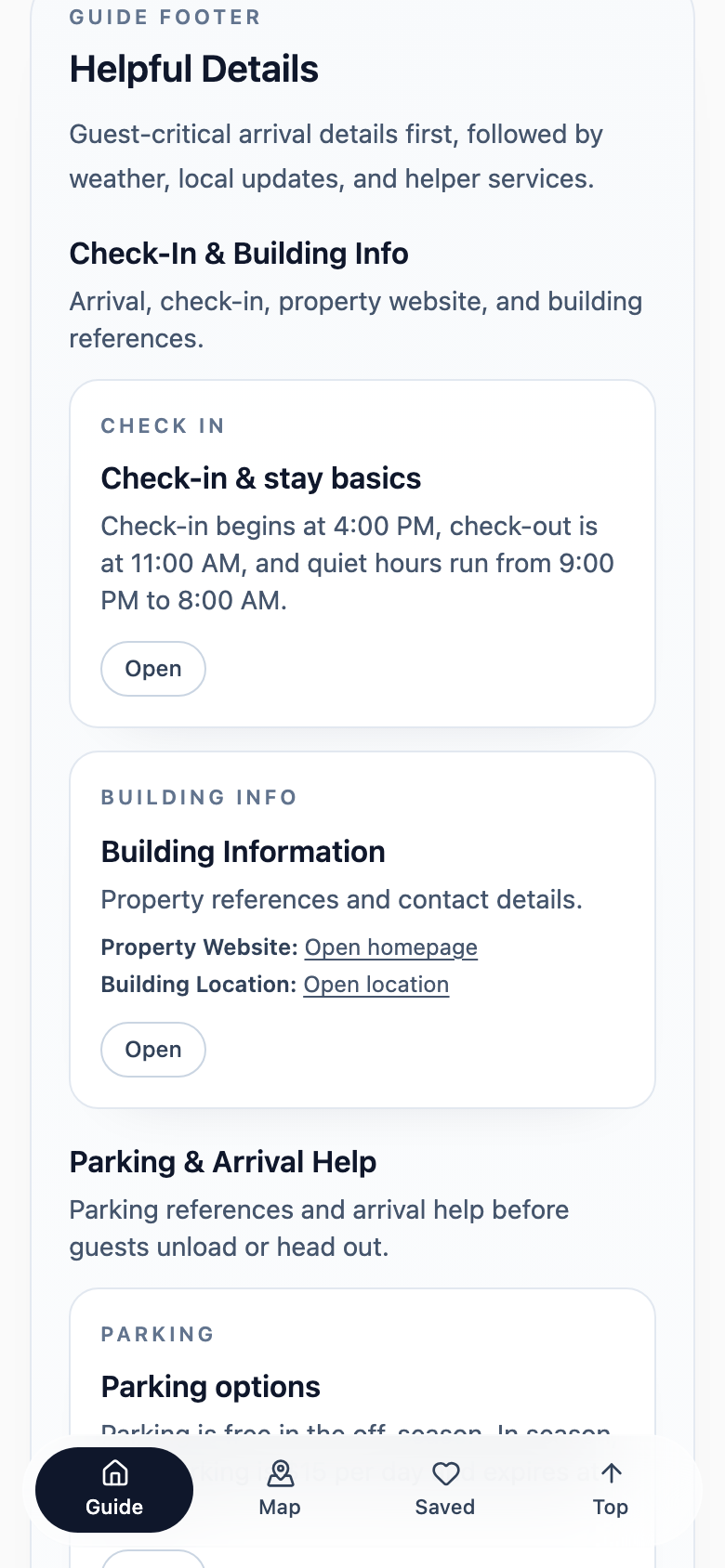 Scarborough Guide mobile preview